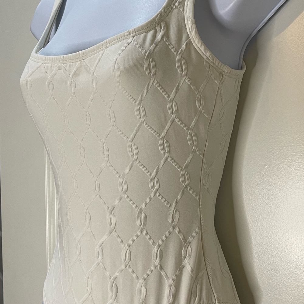 Anne Cole Cream Textured One-Piece Swimsuit - Picture 2 of 9